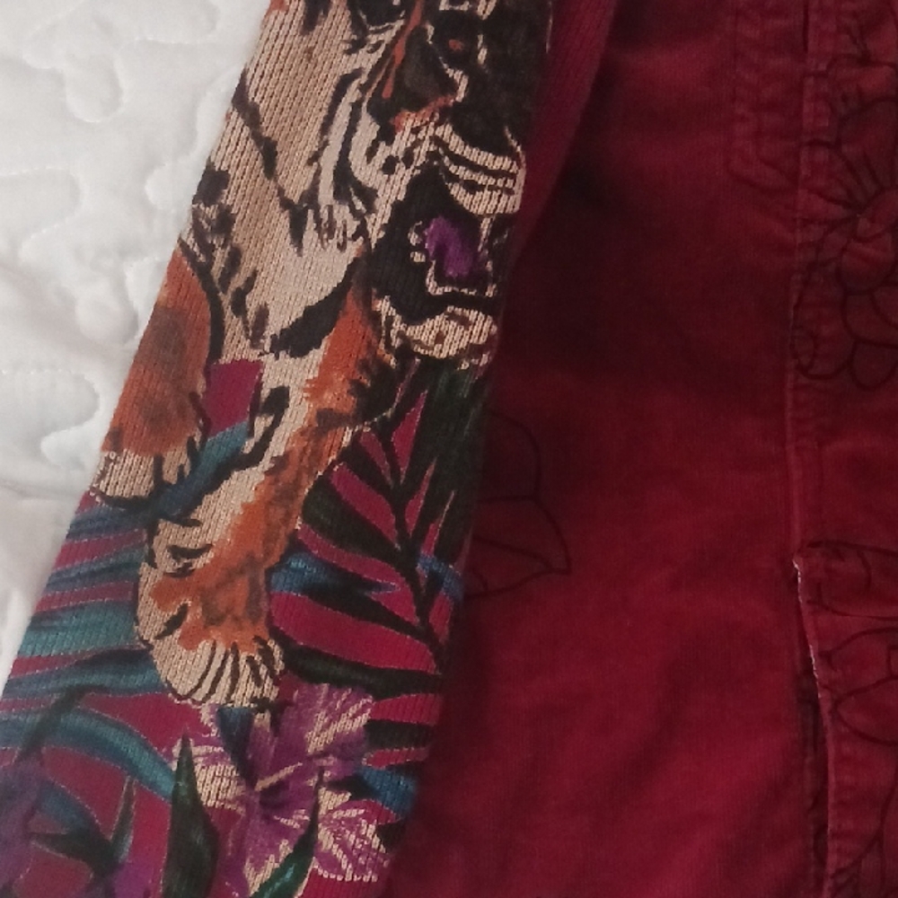 Desigual Women's Red Denim Jacket - Picture 10 of 10